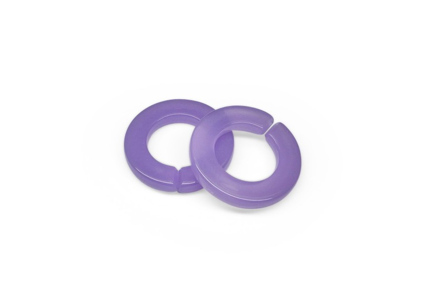 Acrylic spacer chain link 32x4.6x7mm bright lilac