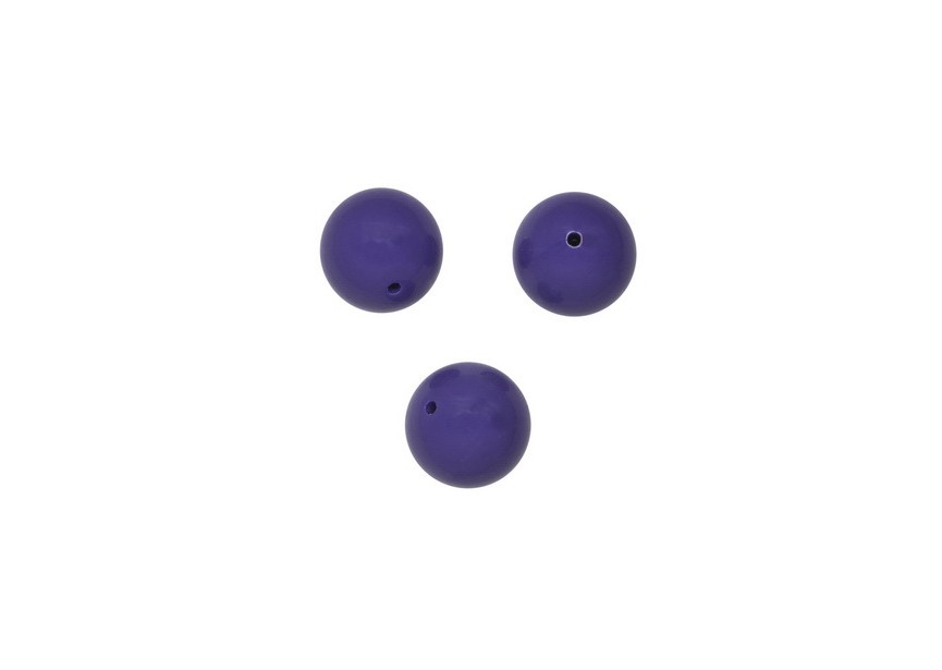 Acrylic bead round 20mm violet