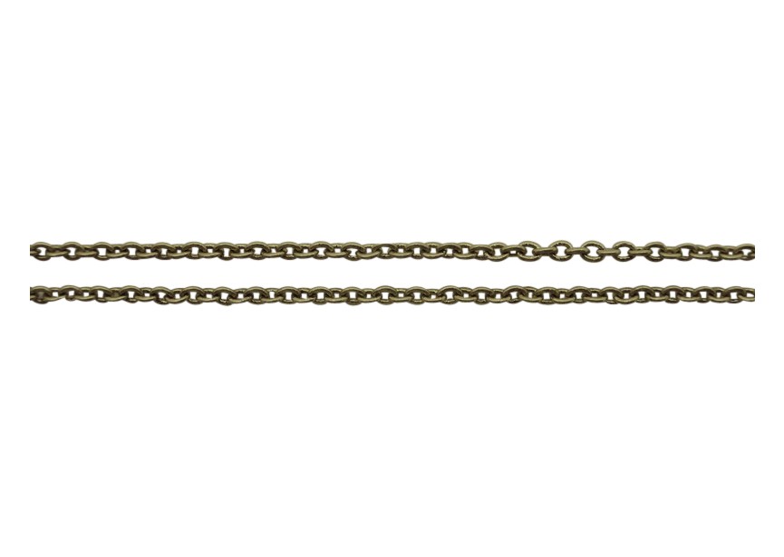 Chain 2mm antique gold