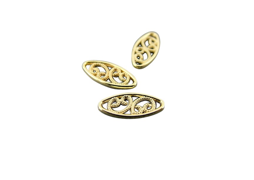 spacer 13x6mm gold