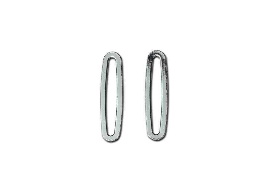 Link oval 42x10.3 mm silver