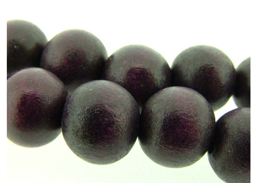 Wood ball 10mm aubergine