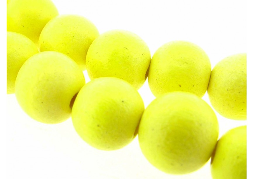 Wood ball 12mm yellow