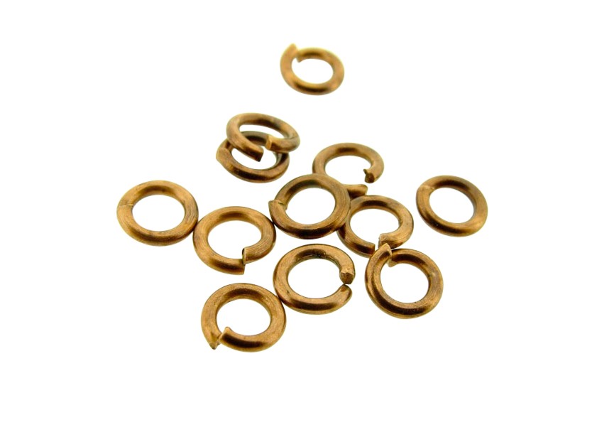 O-ring (jumpring) 5 mm old copper