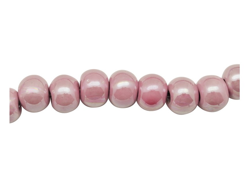 Ceramic bead 10/3mm baby pink