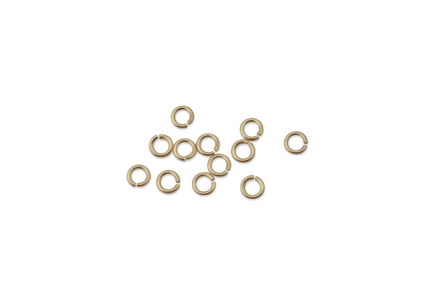 O-ring (jumpring) 4/0.7mm matt gold