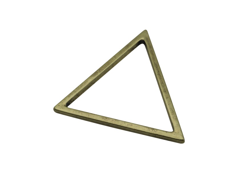 tussenstuk driehoek 42mm oud goud