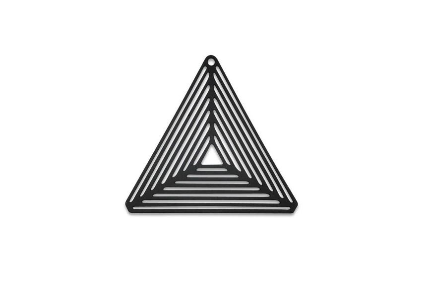 Hanger driehoek 17mm mat zwart