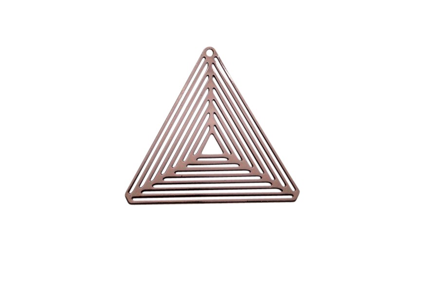 Hanger driehoek 17mm chocolate goud