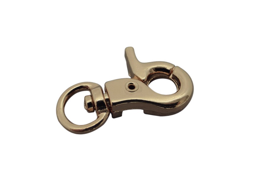 Clasp keychain 31mm rose gold