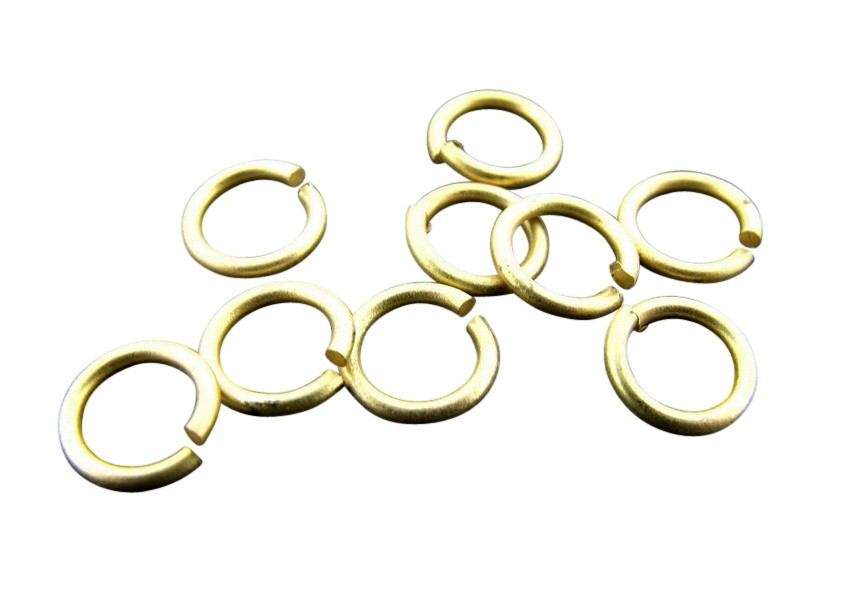 O-ring 7 mm matt gold